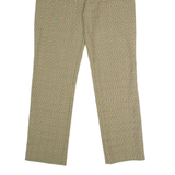 OUTRAGE Houndstooth Check Womens Trousers Beige Straight 90s W26 L30