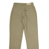 OUTRAGE Houndstooth Check Womens Trousers Beige Straight 90s W26 L30