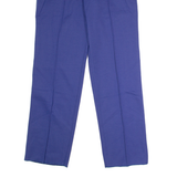 GONSO Pleated Sports Mens Trousers Blue Regular Straight 90s W34 L30