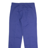 GONSO Pleated Sports Mens Trousers Blue Regular Straight 90s W34 L30