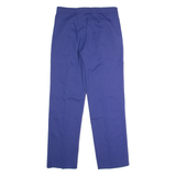 GONSO Pleated Sports Mens Trousers Blue Regular Straight 90s W34 L30