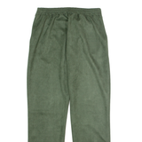TODAY Womens Velvet Trousers Green Regular Straight W30 L28