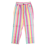 ORDERPLUS Striped Womens Trousers Pink Regular Straight W30 L28