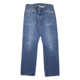 LEVI'S 501 Jeans Mens Blue Regular Straight Stone Wash W30 L32