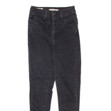 LEVI'S Mile High Premium Womens Jeans Black Slim Skinny W25 L27