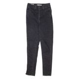 LEVI'S Mile High Premium Womens Jeans Black Slim Skinny W25 L27