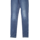 LEVI'S 721 High Rise BIG E Womens Jeans Blue Slim Skinny Stone Wash W24 L29