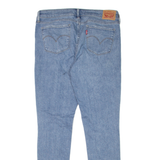 LEVI'S 711 Distressed Womens Jeans Blue Slim Skinny W31 L30