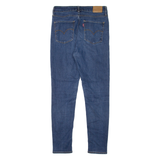 LEVI'S 721 High Rise BIG E Womens Jeans Blue Slim Skinny W28 L28