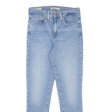LEVI'S 721 High Rise Premium Womens Jeans Blue Slim Skinny Stone Wash W25 L28