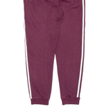 ADIDAS Womens Joggers Maroon Tapered UK 10 W25 L28