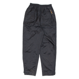 RUKKA Mens Rain Trousers Black Nylon Wide-Leg S W25 L28