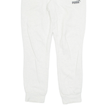 PUMA Womens Joggers Cream Tapered UK 8 W28 L28