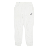 PUMA Womens Joggers Cream Tapered UK 8 W28 L28