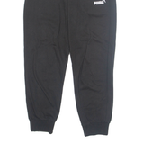 PUMA Mens Joggers Black Tapered XS W27 L27