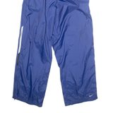 NIKE Mens Rain Trousers Blue Nylon Straight 2XL W33 L32