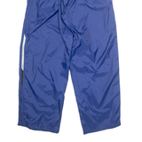 NIKE Mens Rain Trousers Blue Nylon Straight 2XL W33 L32
