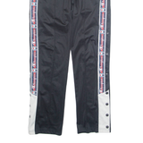 CHAMPION Side Poppers Mens Track Pants Black Straight S W29 L30