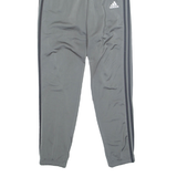ADIDAS Mens Track Pants Grey Tapered S W27 L30