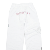 SUBDUED Womens Sweatpants White Straight UK 6 W24 L29