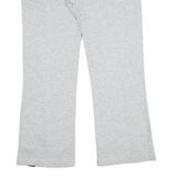 REEBOK Womens Track Pants Grey Straight UK 12 W34 L28