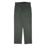 DICKIES Workwear Mens Trousers Green Slim Tapered W30 L32