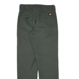DICKIES Workwear Mens Trousers Green Slim Tapered W30 L32