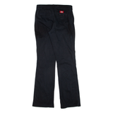 DICKIES Workwear Womens Trousers Black Slim Bootcut W28 L30