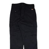 DICKIES Cargo Workwear Mens Trousers Black Regular Straight W34 L32