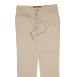 DICKIES Workwear Mens Trousers Beige Slim Tapered W32 L30