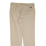 DICKIES Workwear Mens Trousers Beige Slim Tapered W32 L30