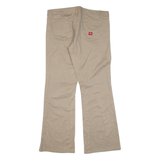 DICKIES Workwear Womens Trousers Beige Regular Flared W34 L29
