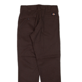 DICKIES Workwear Mens Trousers Brown Slim Tapered W29 L30