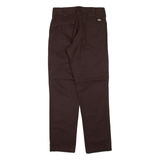 DICKIES Workwear Mens Trousers Brown Slim Tapered W29 L30