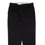 DICKIES Workwear Mens Trousers Black Regular Straight W38 L30