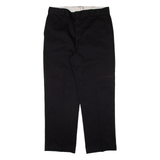 DICKIES Workwear Mens Trousers Black Regular Straight W38 L30