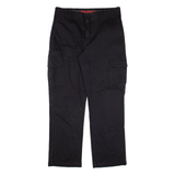 DICKIES Cargo Workwear Mens Trousers Black Regular Straight W34 L29