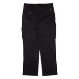DICKIES Cargo Workwear Mens Trousers Black Regular Straight W34 L29