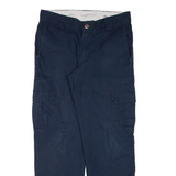 DICKIES Cargo Workwear Mens Trousers Blue Regular Straight W30 L30