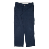 DICKIES Cargo Workwear Mens Trousers Blue Regular Straight W30 L30