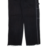 DICKIES Carpenter Workwear Womens Trousers Black Regular Straight W28 L23