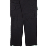 DICKIES Cargo Workwear Mens Trousers Black Slim Straight W28 L30