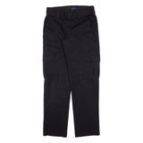 DICKIES Cargo Workwear Mens Trousers Black Slim Straight W28 L30