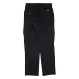 DICKIES Cargo Workwear Mens Trousers Black Slim Straight W28 L30