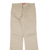 DICKIES Workwear Womens Trousers Beige Slim Bootcut W28 L30