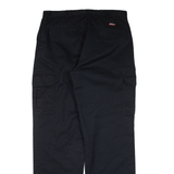 DICKIES Cargo Workwear Mens Trousers Black Regular Straight W36 L33