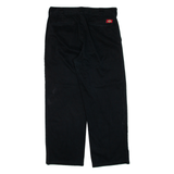DICKIES Workwear Womens Trousers Black Loose Straight W32 L37