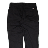 DICKIES Cargo Workwear Mens Trousers Black Regular Straight W36 L30