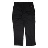 DICKIES Cargo Workwear Mens Trousers Black Regular Straight W36 L30