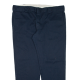 DICKIES Workwear Mens Trousers Blue Slim Straight W40 L30